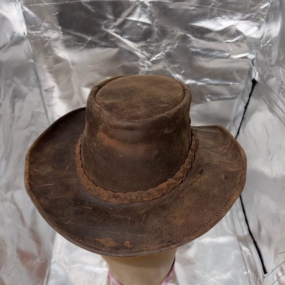 KAKADU TRADERS AUSTRALIA Brown Leather Western Hat - Picture 4 of 9